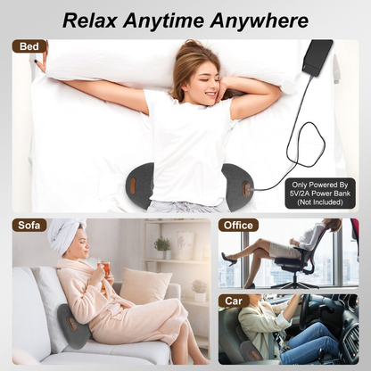 Flex Vibe - 3-in-1 Heated Lower Back Massager Pillow