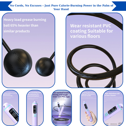 Smart Jump Rope with Counter for Fitness & Weight Loss