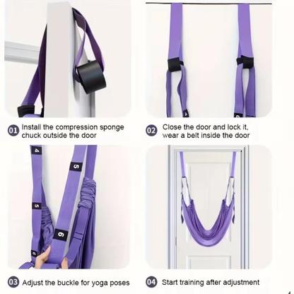 Yoga Stretch Strap for Flexibility & Fitness – Cotton Nylon