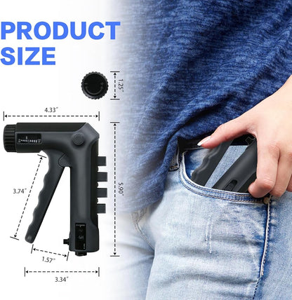 Flex Vibe® PowerGrip Pro – Adjustable Hand Grip Strengthener with Counter for Wrist & Forearm Training
