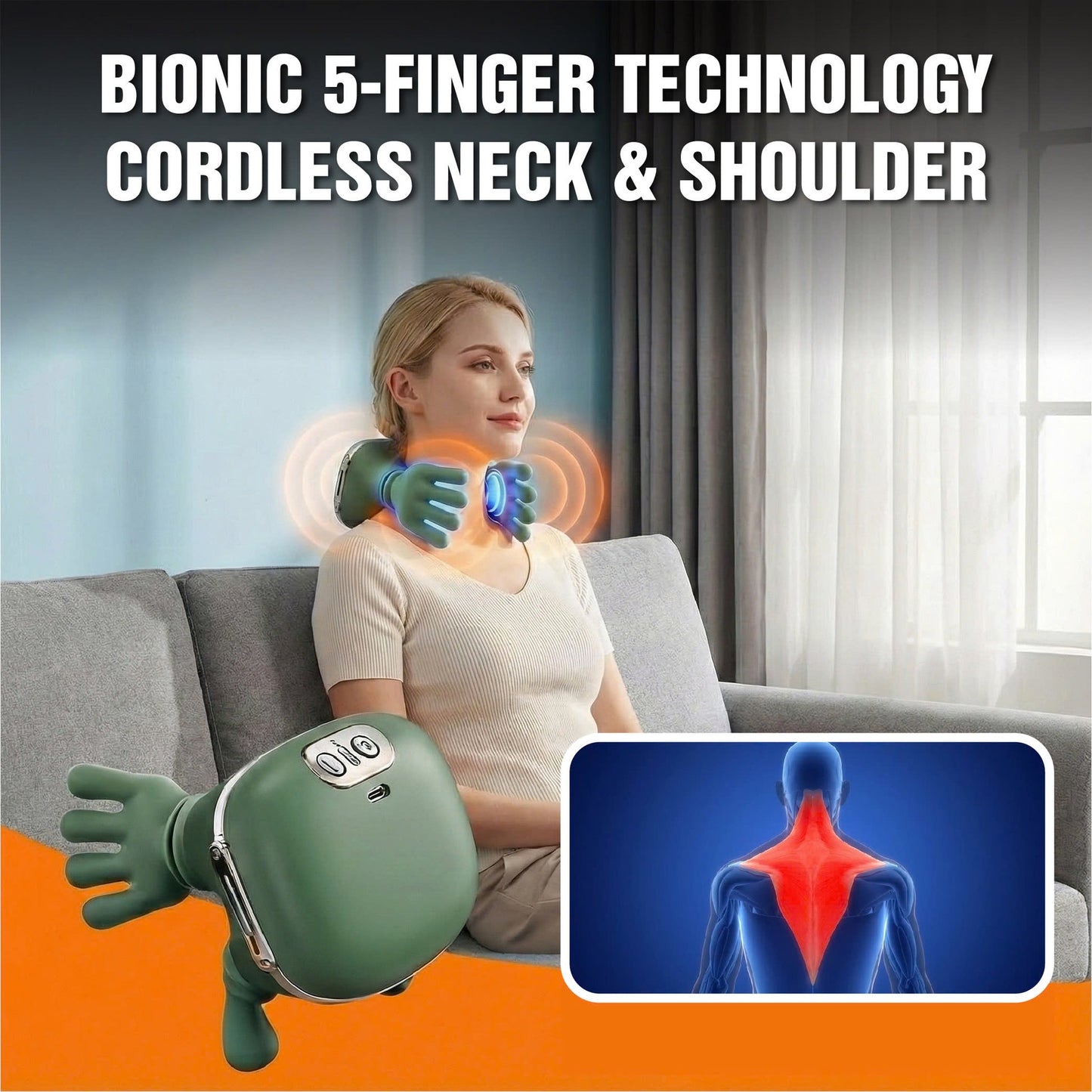 Flex Vibe™ Bionic Hand Neck & -Shoulder Massager