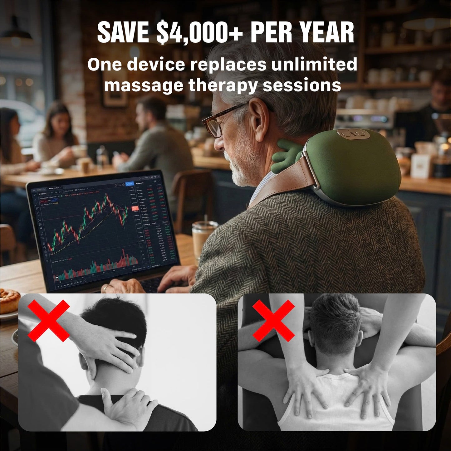 Flex Vibe™ Bionic Hand Neck & -Shoulder Massager