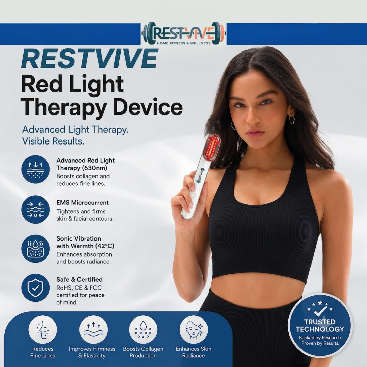 Flex Vibe Red Light Therapy Device